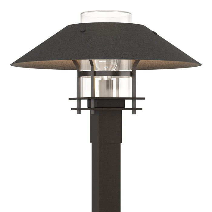 Henry Outdoor Post Light in Coastal Oil Rubbed Bronze with Coastal Natural Iron Accent - 344227-SKT-14-20-ZM0026 by Hubbardton Forge