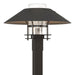 Henry Outdoor Post Light in Coastal Oil Rubbed Bronze with Coastal Natural Iron Accent - 344227-SKT-14-20-ZM0026 by Hubbardton Forge