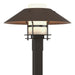 Henry Outdoor Post Light in Coastal Oil Rubbed Bronze with Coastal Bronze Accent - 344227-SKT-14-75-GG0026 by Hubbardton Forge