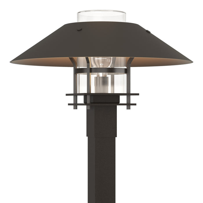 Henry Outdoor Post Light in Coastal Oil Rubbed Bronze with Coastal Dark Smoke Accent - 344227-SKT-14-77-ZM0026 by Hubbardton Forge