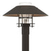 Henry Outdoor Post Light in Coastal Oil Rubbed Bronze with Coastal Dark Smoke Accent - 344227-SKT-14-77-ZM0026 by Hubbardton Forge