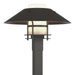 Henry Outdoor Post Light in Coastal Natural Iron with Coastal Oil Rubbed Bronze Accent - 344227-SKT-20-14-GG0026 by Hubbardton Forge