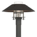 Henry Outdoor Post Light in Coastal Natural Iron with Coastal Oil Rubbed Bronze Accent - 344227-SKT-20-14-ZM0026 by Hubbardton Forge