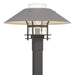 Henry Outdoor Post Light in Coastal Natural Iron with Coastal Burnished Steel Accent - 344227-SKT-20-78-ZM0026 by Hubbardton Forge