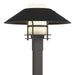 Henry Outdoor Post Light in Coastal Natural Iron with Coastal Black Accent - 344227-SKT-20-80-GG0026 by Hubbardton Forge