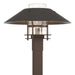 Henry Outdoor Post Light in Coastal Bronze with Coastal Oil Rubbed Bronze Accent - 344227-SKT-75-14-ZM0026 by Hubbardton Forge