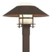 Henry Outdoor Post Light in Coastal Bronze with Coastal Bronze Accent - 344227-SKT-75-75-GG0026 by Hubbardton Forge