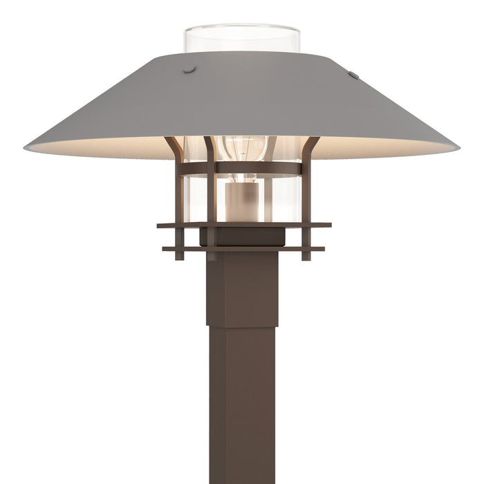 Henry Outdoor Post Light in Coastal Bronze with Coastal Burnished Steel Accent - 344227-SKT-75-78-ZM0026 by Hubbardton Forge