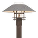 Henry Outdoor Post Light in Coastal Bronze with Coastal Burnished Steel Accent - 344227-SKT-75-78-ZM0026 by Hubbardton Forge