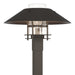 Henry Outdoor Post Light in Coastal Dark Smoke with Coastal Oil Rubbed Bronze Accent - 344227-SKT-77-14-ZM0026 by Hubbardton Forge