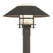 Henry Outdoor Post Light in Coastal Dark Smoke with Coastal Natural Iron Accent - 344227-SKT-77-20-GG0026 by Hubbardton Forge