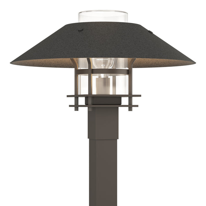 Henry Outdoor Post Light in Coastal Dark Smoke with Coastal Natural Iron Accent - 344227-SKT-77-20-ZM0026 by Hubbardton Forge