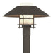 Henry Outdoor Post Light in Coastal Dark Smoke with Coastal Dark Smoke Accent - 344227-SKT-77-77-GG0026 by Hubbardton Forge