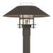 Henry Outdoor Post Light in Coastal Dark Smoke with Coastal Dark Smoke Accent - 344227-SKT-77-77-ZM0026 by Hubbardton Forge