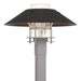 Henry Outdoor Post Light in Coastal Burnished Steel with Coastal Oil Rubbed Bronze Accent - 344227-SKT-78-14-ZM0026 by Hubbardton Forge