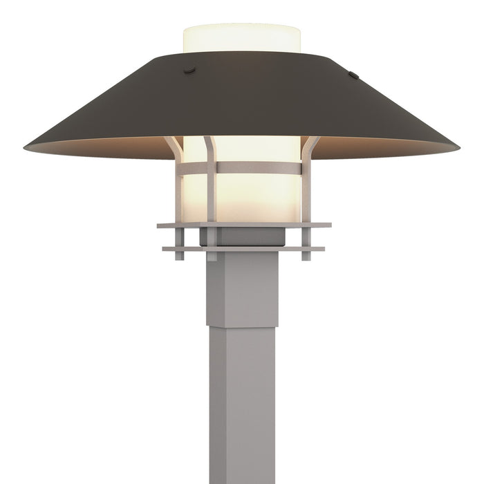 Henry Outdoor Post Light in Coastal Burnished Steel with Coastal Dark Smoke Accent - 344227-SKT-78-77-GG0026 by Hubbardton Forge