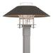 Henry Outdoor Post Light in Coastal Burnished Steel with Coastal Dark Smoke Accent - 344227-SKT-78-77-ZM0026 by Hubbardton Forge