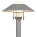 Henry Outdoor Post Light in Coastal Burnished Steel with Coastal Burnished Steel Accent - 344227-SKT-78-78-GG0026 by Hubbardton Forge