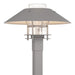 Henry Outdoor Post Light in Coastal Burnished Steel with Coastal Burnished Steel Accent - 344227-SKT-78-78-ZM0026 by Hubbardton Forge