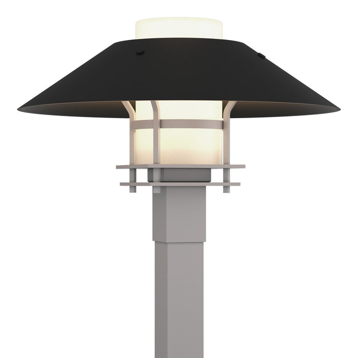 Henry Outdoor Post Light in Coastal Burnished Steel with Coastal Black Accent - 344227-SKT-78-80-GG0026 by Hubbardton Forge