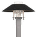 Henry Outdoor Post Light in Coastal Burnished Steel with Coastal Black Accent - 344227-SKT-78-80-ZM0026 by Hubbardton Forge