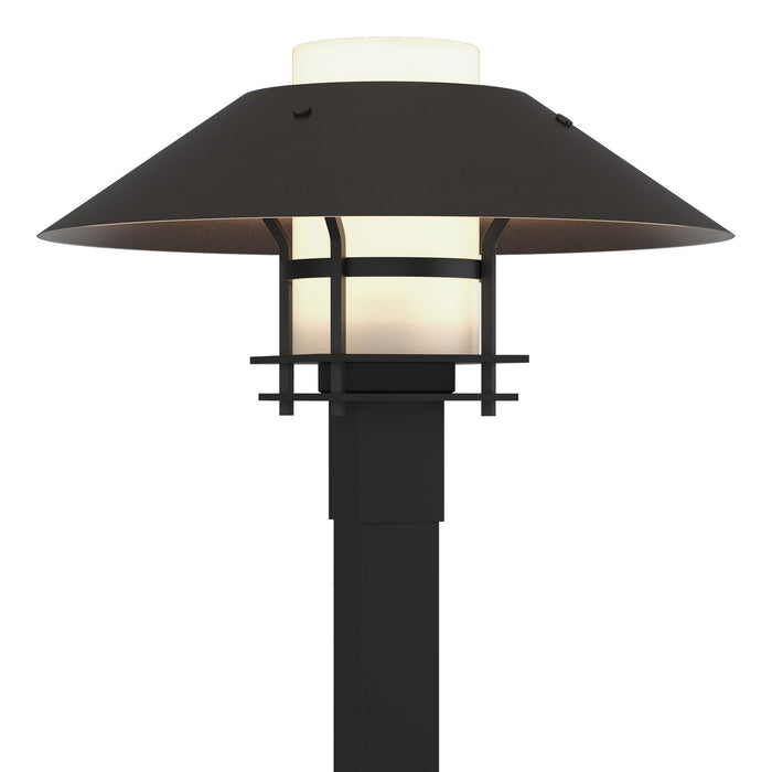 Henry Outdoor Post Light in Coastal Black with Coastal Oil Rubbed Bronze Accent - 344227-SKT-80-14-GG0026 by Hubbardton Forge