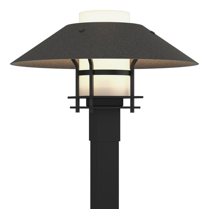 Henry Outdoor Post Light in Coastal Black with Coastal Natural Iron Accent - 344227-SKT-80-20-GG0026 by Hubbardton Forge