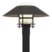 Henry Outdoor Post Light in Coastal Black with Coastal Natural Iron Accent - 344227-SKT-80-20-GG0026 by Hubbardton Forge