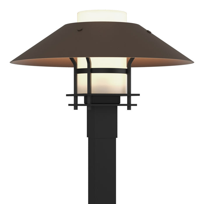 Henry Outdoor Post Light in Coastal Black with Coastal Bronze Accent - 344227-SKT-80-75-GG0026 by Hubbardton Forge