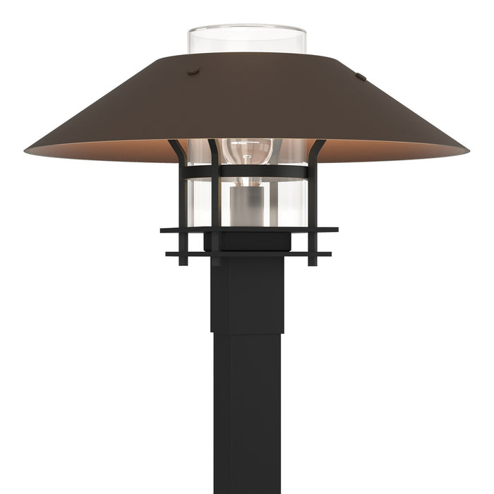 Henry Outdoor Post Light in Coastal Black with Coastal Bronze Accent - 344227-SKT-80-75-ZM0026 by Hubbardton Forge