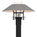 Henry Outdoor Post Light in Coastal Black with Coastal Burnished Steel Accent - 344227-SKT-80-78-ZM0026 by Hubbardton Forge