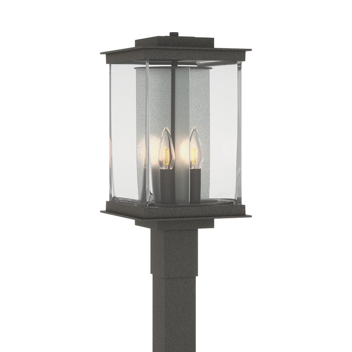 Kingston Outdoor Post Light in Coastal Natural Iron with Translucent Vintage Platinum Accent - 344840-SKT-20-81-ZM0703 by Hubbardton Forge