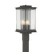 Kingston Outdoor Post Light in Coastal Natural Iron with Translucent Vintage Platinum Accent - 344840-SKT-20-81-ZM0703 by Hubbardton Forge