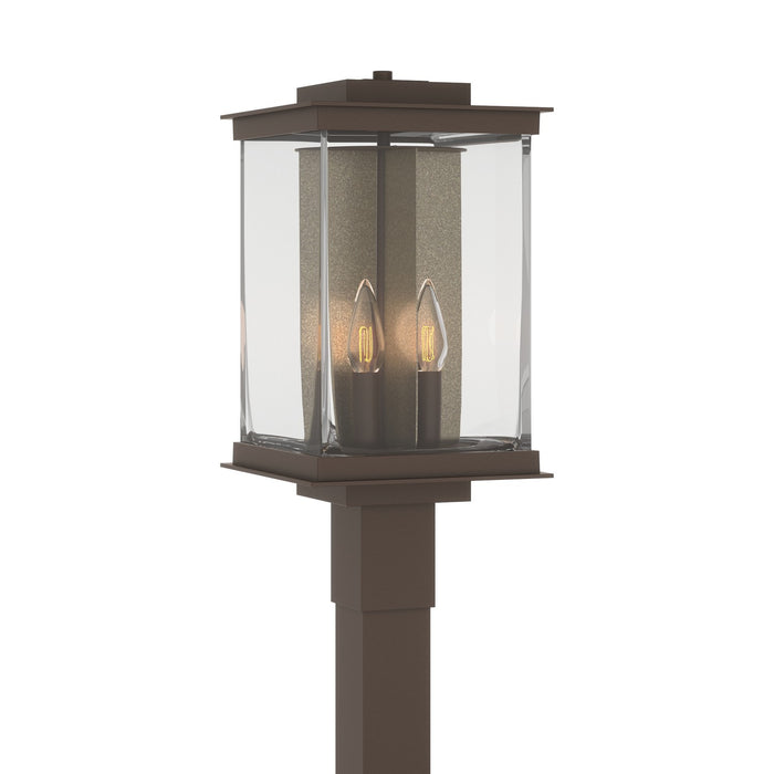 Kingston Outdoor Post Light in Coastal Bronze with Translucent Soft Gold Accent - 344840-SKT-75-83-ZM0703 by Hubbardton Forge