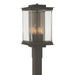 Kingston Outdoor Post Light in Coastal Dark Smoke with Translucent Soft Gold Accent - 344840-SKT-77-83-ZM0703 by Hubbardton Forge