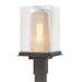 Polaris Outdoor Post Light in Coastal Oil Rubbed Bronze with Coastal Silver Accent - 344850-SKT-14-72-ZM0084 by Hubbardton Forge