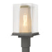 Polaris Outdoor Post Light in Coastal Natural Iron with Coastal Gold Accent - 344850-SKT-20-70-ZM0084 by Hubbardton Forge