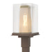 Polaris Outdoor Post Light in Coastal Bronze with Coastal Gold Accent - 344850-SKT-75-70-ZM0084 by Hubbardton Forge