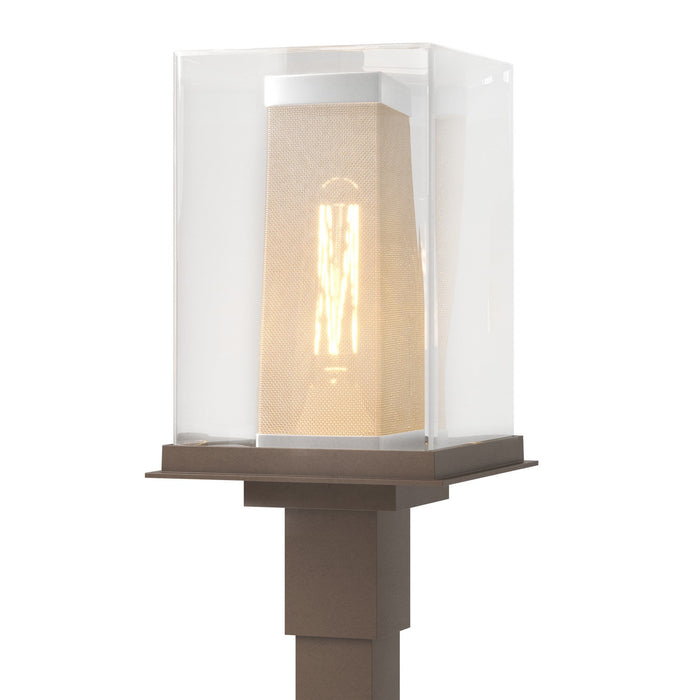 Polaris Outdoor Post Light in Coastal Bronze with Coastal Silver Accent - 344850-SKT-75-72-ZM0084 by Hubbardton Forge