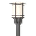 Tourou Outdoor Post Light in Coastal Burnished Steel - 346011-SKT-78-GG0076 by Hubbardton Forge