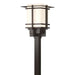 Tourou Large Outdoor Post Light in Coastal Dark Smoke - 346013-SKT-77-GG0084 by Hubbardton Forge