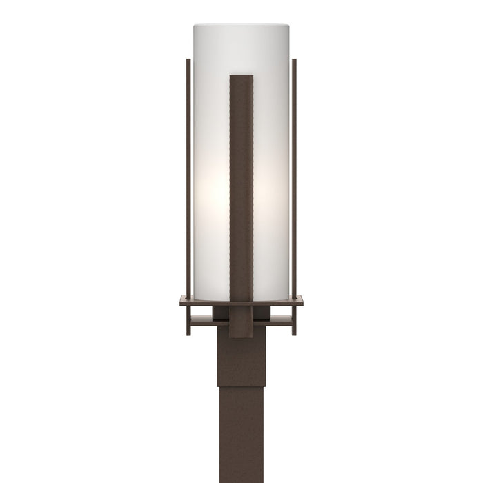 Forged Vertical Bars Outdoor Post Light in Coastal Bronze - 347288-SKT-75-GG0040 by Hubbardton Forge