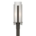 Forged Vertical Bars Outdoor Post Light in Coastal Dark Smoke - 347288-SKT-77-GG0040 by Hubbardton Forge