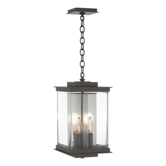 Kingston Outdoor Large Lantern in Coastal Oil Rubbed Bronze with Translucent Vintage Platinum Accent - 356840-SKT-14-81-ZM0703 by Hubbardton Forge