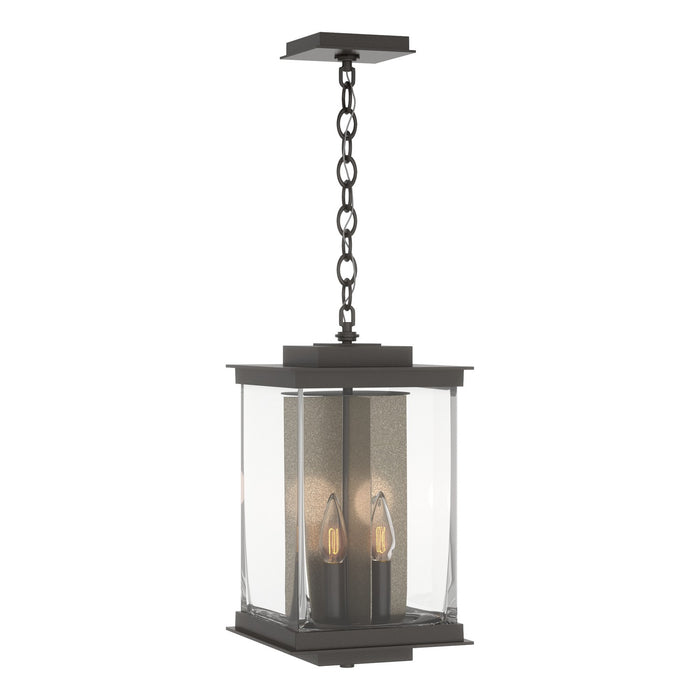 Kingston Outdoor Large Lantern in Coastal Oil Rubbed Bronze with Translucent Soft Gold Accent - 356840-SKT-14-83-ZM0703 by Hubbardton Forge