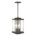 Kingston Outdoor Large Lantern in Coastal Dark Smoke with Translucent Vintage Platinum Accent - 356840-SKT-77-81-ZM0703 by Hubbardton Forge