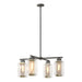 Polaris Outdoor 4-Light Pendant in Coastal Natural Iron with Coastal Gold Accent - 364213-SKT-MULT-20-70-ZM0093 by Hubbardton Forge