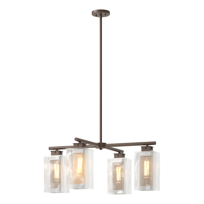 Polaris Outdoor 4-Light Pendant in Coastal Bronze with Coastal Silver Accent - 364213-SKT-MULT-75-72-ZM0093 by Hubbardton Forge