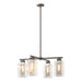 Polaris Outdoor 4-Light Pendant in Coastal Dark Smoke with Coastal Silver Accent - 364213-SKT-MULT-77-72-ZM0093 by Hubbardton Forge