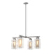 Polaris Outdoor 4-Light Pendant in Coastal Burnished Steel with Coastal Silver Accent - 364213-SKT-MULT-78-72-ZM0093 by Hubbardton Forge